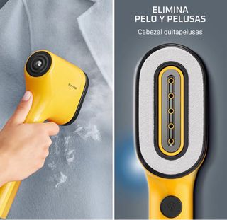 Plancha Vertical Rowenta Pure Pop Amarilla