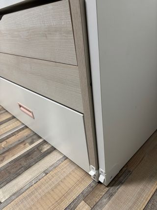 Cama nido con cajoneras abatibles