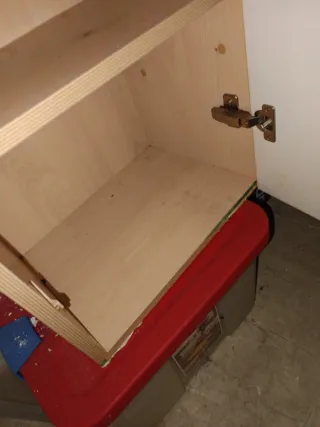 Mueble salón madera y mimbre