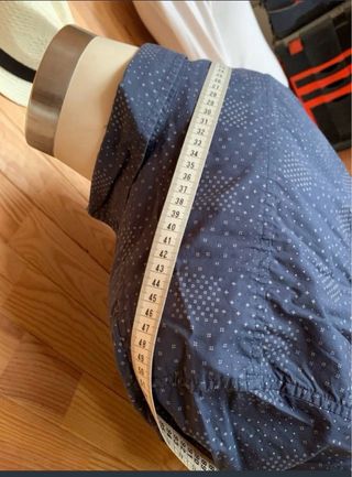 Camisa Casual Manga Larga Azul