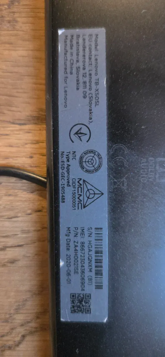 Tablet Lenovo Tab M10 Negra afbeelding 2