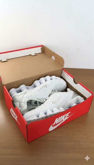 Nike Shox Blancas Plata