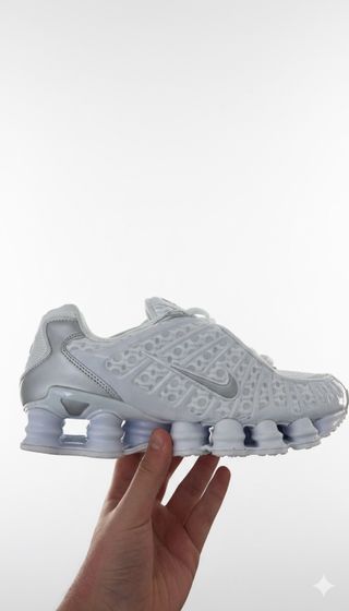 Nike Shox Blancas Plata