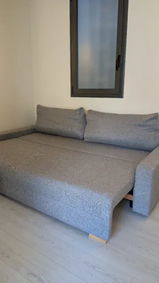 Sofá Cama 3 Plazas Gris Ikea