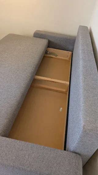 Sofá Cama 3 Plazas Gris Ikea