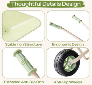 Juego Jardinería Carretilla y Herramientas