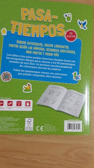 Libro Pasatiempos A partir de 5 años