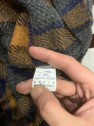 Giacca-camicia Fighter a quadri marrone e grigio