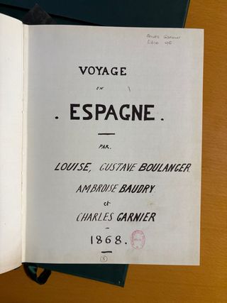 Viaje a España, 1868 Ch. Garnier