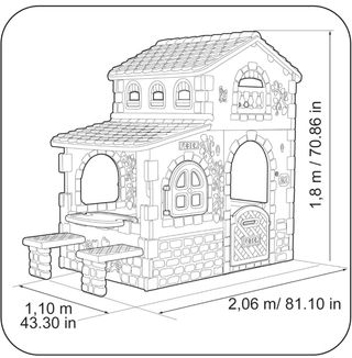 FEBER Casita Juegos Infantil Exterior