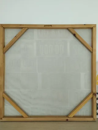 Cuadro Lienzo Matrículas Coche 50x50