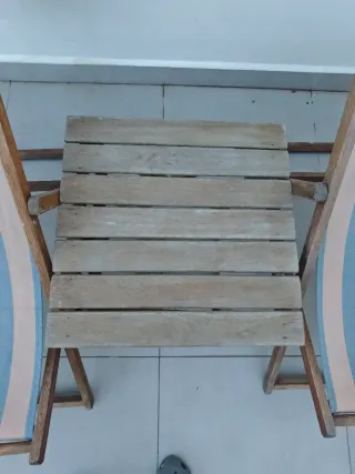 Hamacas y mesa pequeña teca australiana