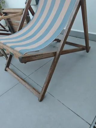 Hamacas y mesa pequeña teca australiana