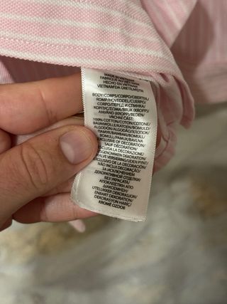 Camicia Ralph Lauren a righe rosa