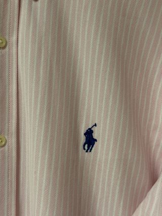 Camicia Ralph Lauren a righe rosa