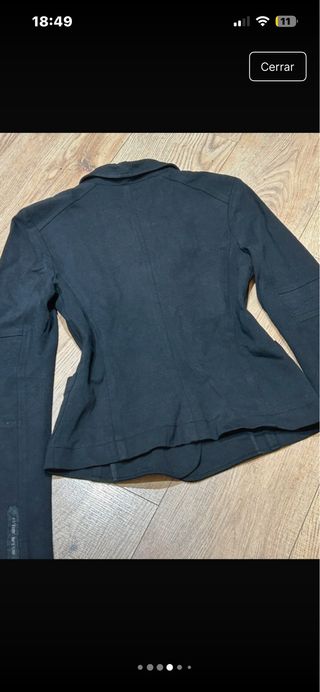 Chaqueta IKKS negra M algodón elástica