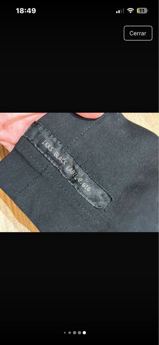 Chaqueta IKKS negra M algodón elástica