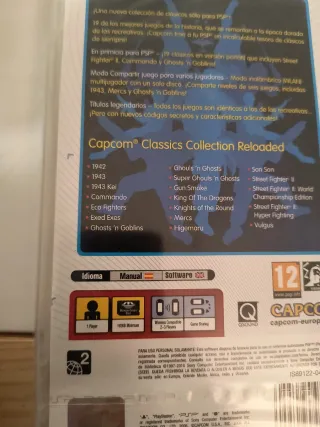 Capcom Classics Collection Reloaded PSP precintado