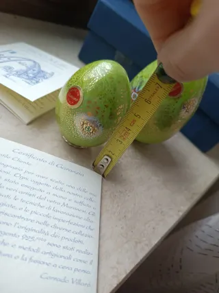 Coppia Uova Pasquali Murano Dogale