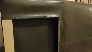 Cabezal cama polipiel marrón