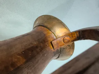 Antigua Jarra Tonelera de Roble y Cobre - S.XIX/XX