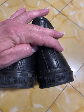 Converse Piel Negra Talla 36