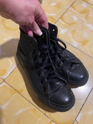 Converse Piel Negra Talla 36