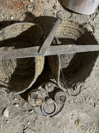 Báscula basculante antigua