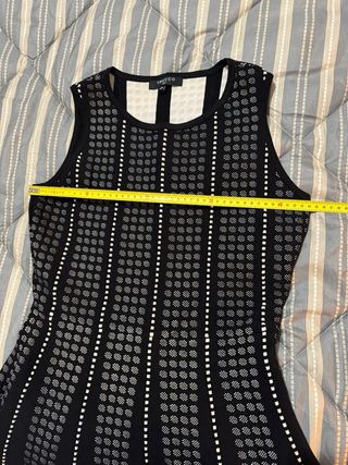 Vestido Trucco Punto Negro Talla L