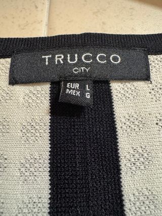 Vestido Trucco Punto Negro Talla L