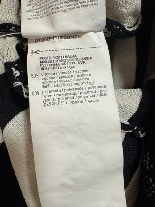 Vestido Trucco Punto Negro Talla L