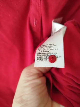 Blusa H&M roja manga 3/4