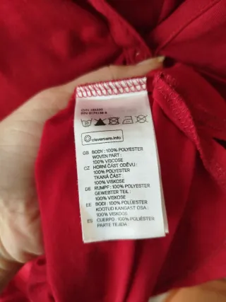 Blusa H&M roja manga 3/4