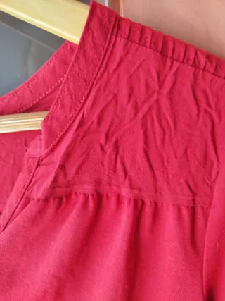 Blusa H&M roja manga 3/4