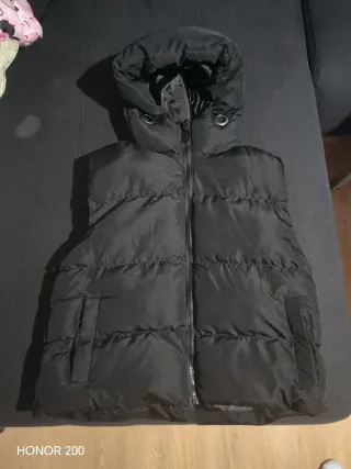 Chaleco acolchado mujer negro