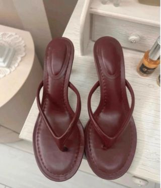 Sandali donna bordeaux infradito tg 38 nuovo