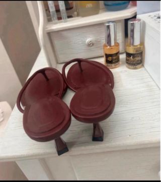 Sandali donna bordeaux infradito tg 38 nuovo