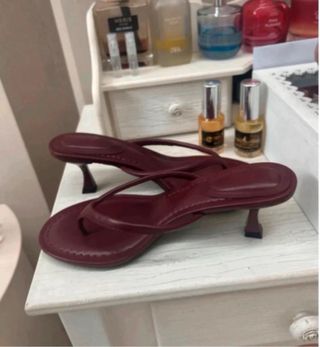 Sandali donna bordeaux infradito tg 38 nuovo