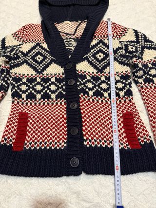 Chaqueta Oysho punto capucha multicolor