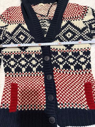 Chaqueta Oysho punto capucha multicolor