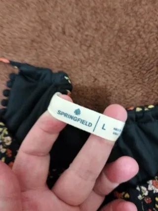 Camiseta tirantes Springfield, talla L