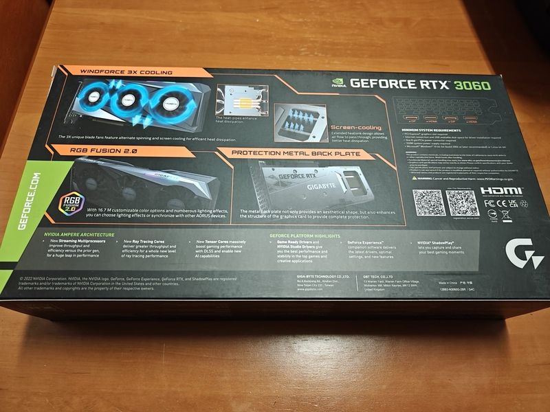 Tarjeta Gráfica Gigabyte RTX 3060 GAMING OC afbeelding 9