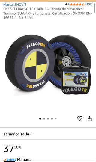 Cadenas de tela SNOVIT fix&go tex Talla F