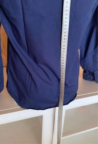 Camisa manga larga Easy Wear azul marino