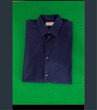 Camisa manga larga Easy Wear azul marino