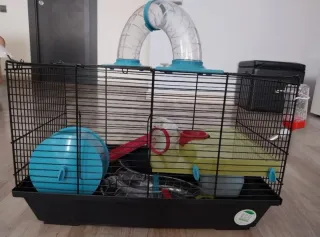 Jaula para hámster con accesorios