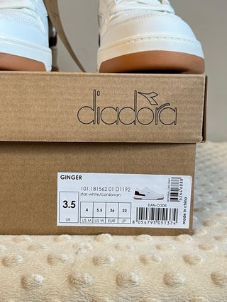 Scarpe Diadora Bianche Bordeaux Tg 36