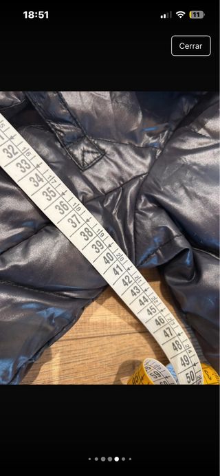 Abrigo Diesel plumón negra Talla XS/S