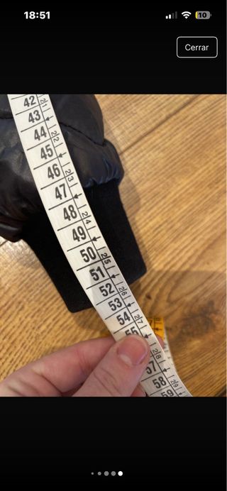 Abrigo Diesel plumón negra Talla XS/S