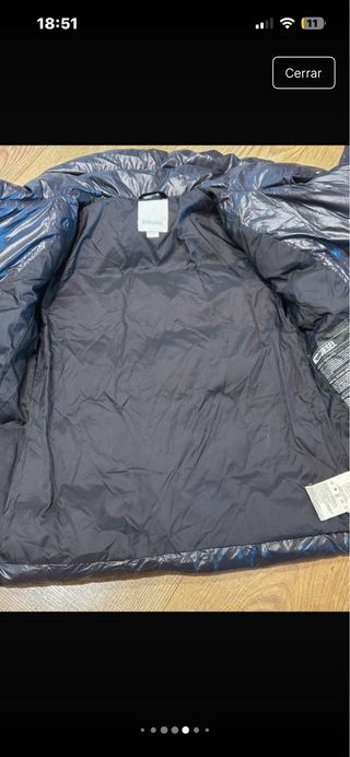 Abrigo Diesel plumón negra Talla XS/S